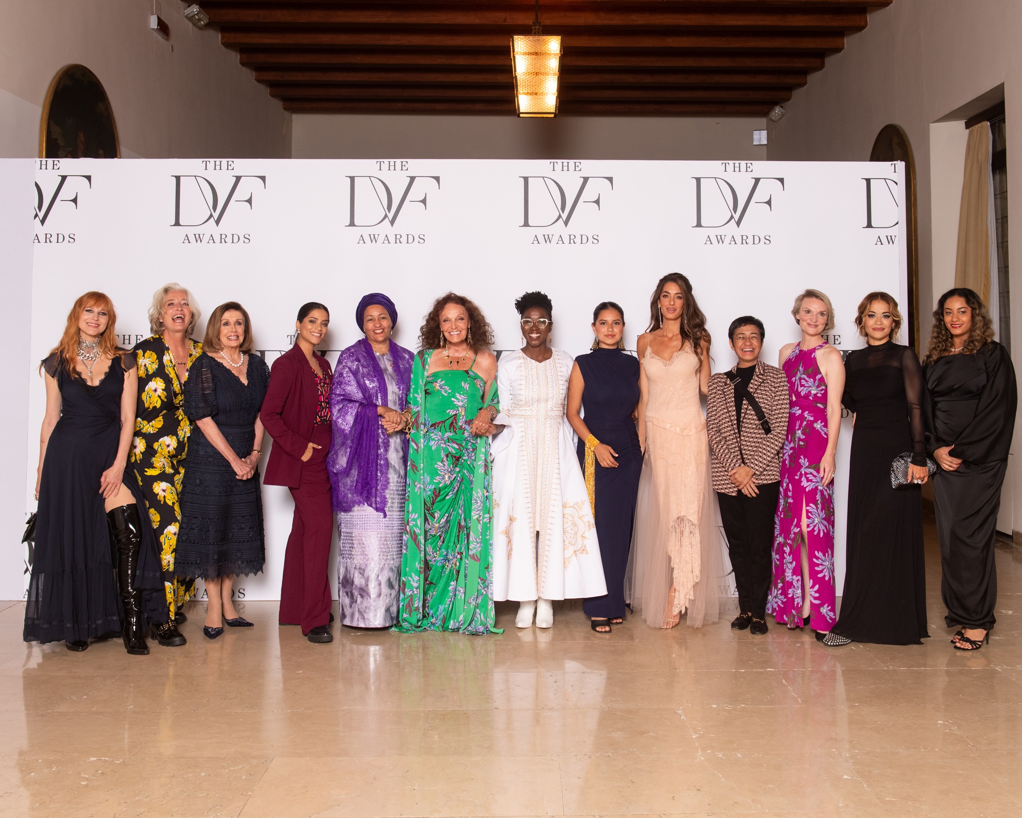 Jewel; Emma Thompson; Nancy Pelosi; Amina Mohammed; Diane Von Furstenberg; Joy Buolamwini; Maria Ressa; Alyse Nelson; Rita Ora; Nadine Ibrahim