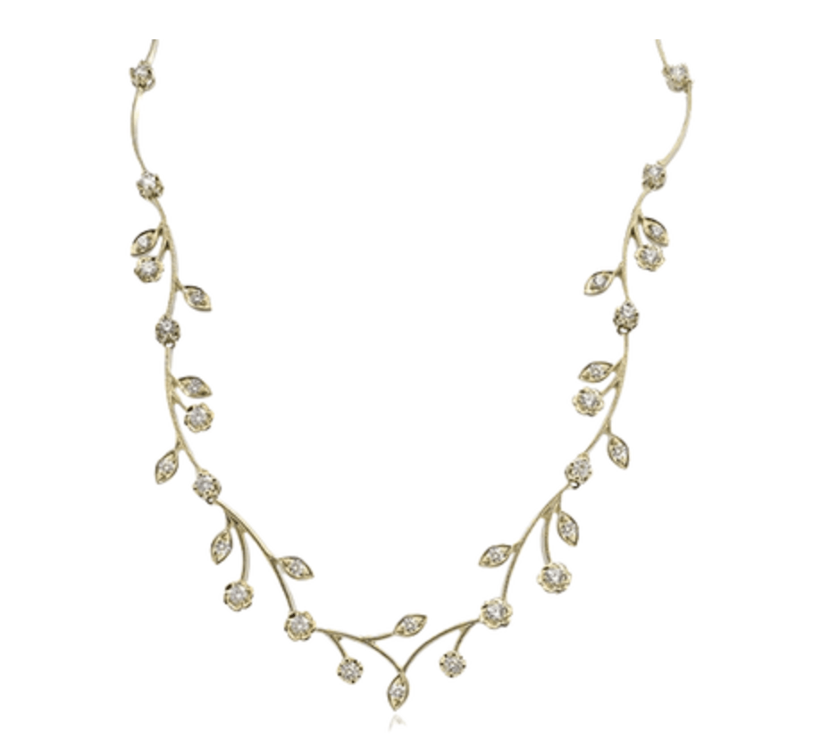 SIMON G NECKLACE IN 14K GOLD WITH DIAMONDS