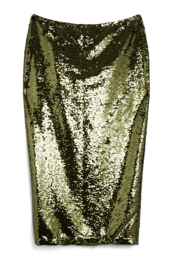 Sequin woven maxi Skirt For Karen Millen Icons series Vol. 5 in collab with Tyra Banks