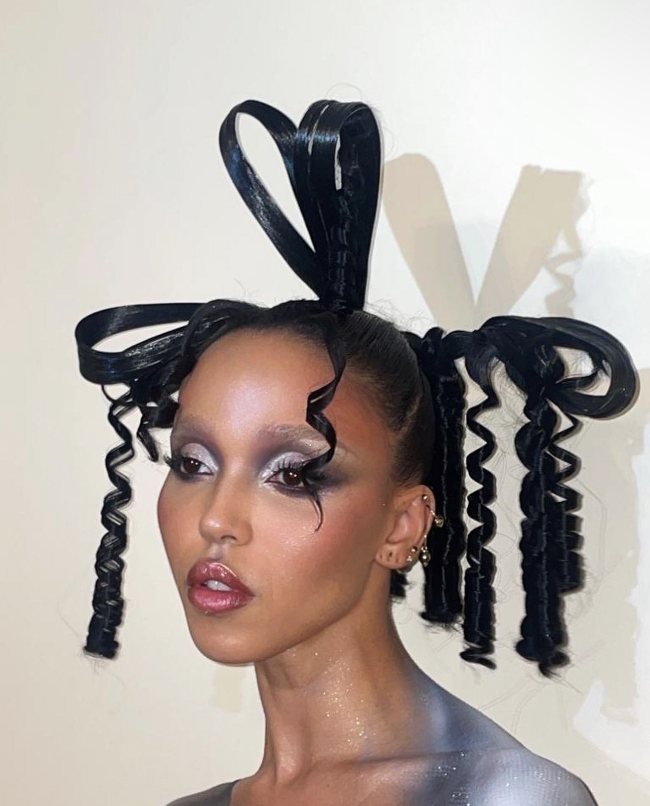 FKA Twigs with hair done by Louis Souvestre and makeup done by Tildax and Raoul alejandre